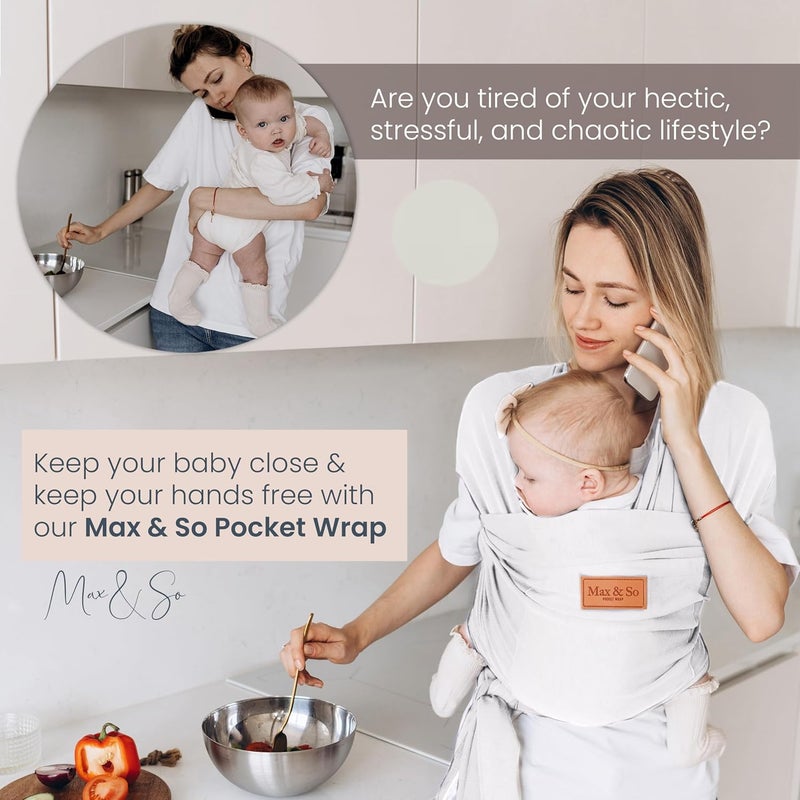 Max&So Pocket Wrap Baby Carrier - Image 2